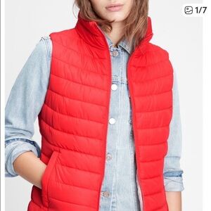 Croft & Barrow Women's Quilted Vest - Bright Red